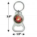 Graphics More Marines Usmc Emblem Black Yellow Red Officially Licensed Keychain With Bottle Cap Opener