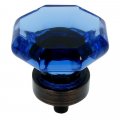 Cosmas 20 Pack 5268orb-bl Oil Rubbed Bronze Cabinet Hardware Knob With Blue Glass 1-5 16 Diameter 