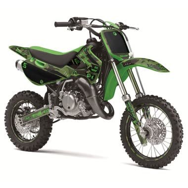 1985-2004 Kx 60 Apache Grey Senge Graphics Complete Kit With Rider I D For Kawasaki