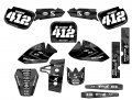 1985-2004 Kx 60 Apache Grey Senge Graphics Complete Kit With Rider I D For Kawasaki
