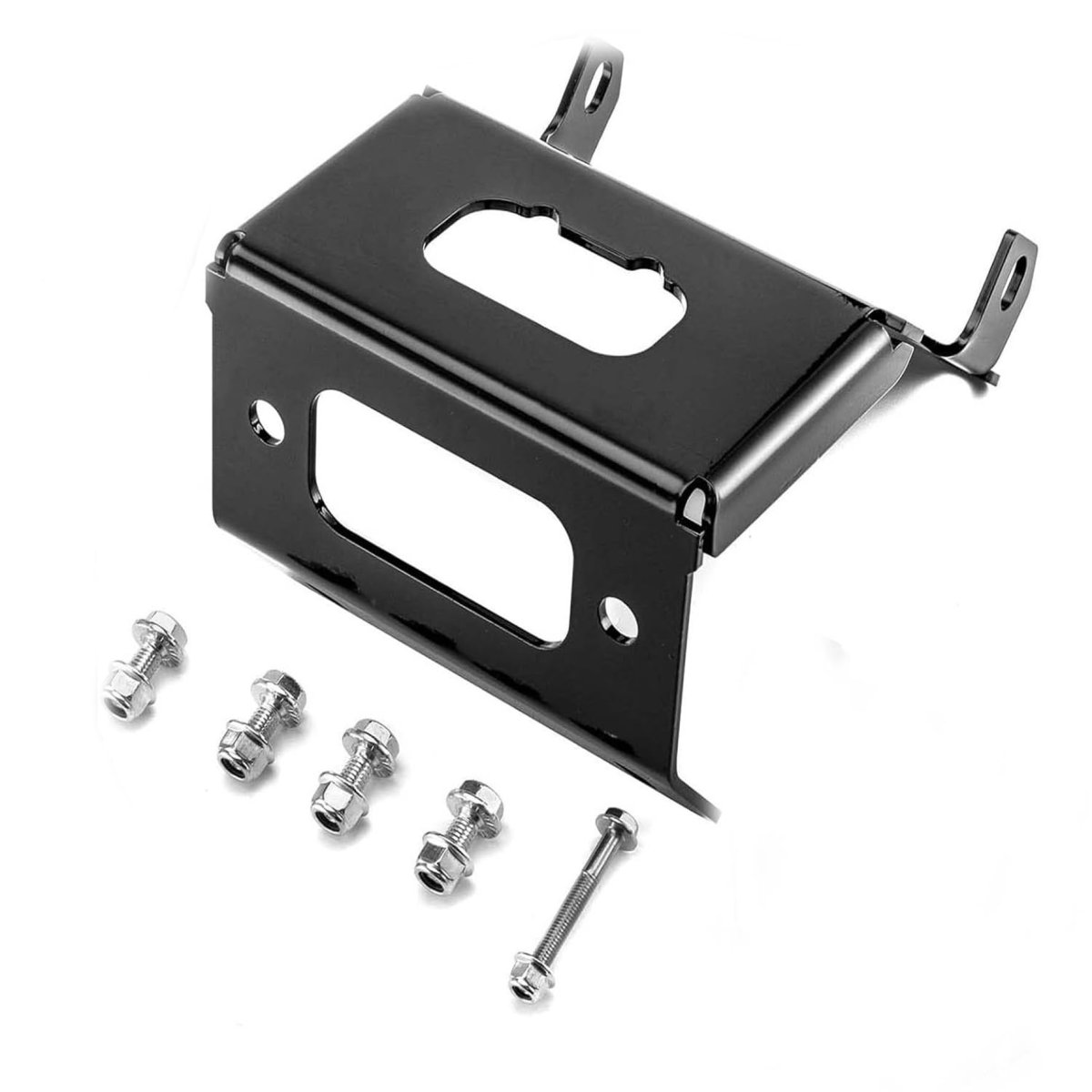 Winch Mount Plate Replacement For Trx420 500 520 2014 To 2020 Black Mounting Rancher Foreman Rubicon Atvs
