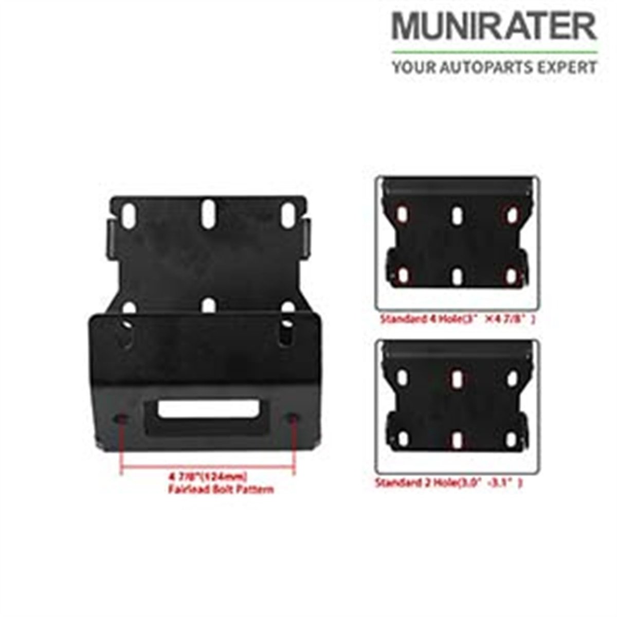 Winch Mount Plate Replacement For Trx420 500 520 2014 To 2020 Black Mounting Rancher Foreman Rubicon Atvs