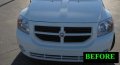 312 Motoring Fits 2007-2010 Dodge Caliber Chrome Grill Grille Kit 2008 2009 07 08 09 10 Sxt Se R T Srt4 Srt-4