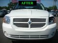 312 Motoring Fits 2007-2010 Dodge Caliber Chrome Grill Grille Kit 2008 2009 07 08 09 10 Sxt Se R T Srt4 Srt-4