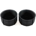2 Front Center Console Cup Holder Inserts 2016-18 Fit Nissan Armada Rubber Liner