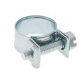 30 Pieces 5 16 In 13 To 15 Mm Fuel Injection Hose Clamps Zinc Plated Metal Auto Silver 