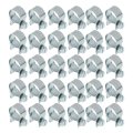 30 Pieces 5 16 In 13 To 15 Mm Fuel Injection Hose Clamps Zinc Plated Metal Auto Silver