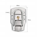 Uxcell 76mm X 45mm Metal Small Size Suitcase Lock Hasp Catch Latch With Keys 2 Pcs