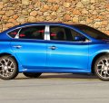 For 2013-2015 Nissan Sentra 4 Door 8pc With Rear Diagonal Piece Stainless Steel Chrome Pillar Post Trim 