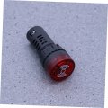 Led Panel Red Alarm Buzzer Warning Flashing Marine Socket Dashboard Mount Signal Light Warn Indicator Lamp Pearlescent Set