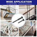 Uxcell 10 Pack Black Invisible Cable Railing Kit T316 Stainless Steel 1 8 Swage Tensioner Terminal Hidden For 2 X2 4 X4 Wood