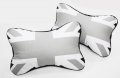 Black Uk Flag Union Jack Seat Headrest Neck Support Cushion Pillow For All Models Of 2002-2021 Mini Cooper Vehicles 
