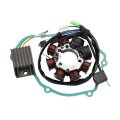 Magneto Stator Coil Regulator Rectifier Generator Gasket For Honda Atv 1985 Atc250r A 31120-ha2-671 31400-ke1-008