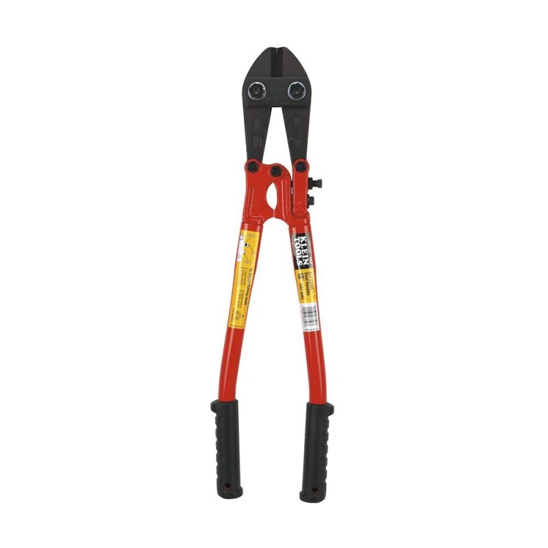63318 Bolt Cutter 18 In Steel Handle With Heavy Vinyl Grips And Center Cut Jaws For Soft Medium Hard Metals