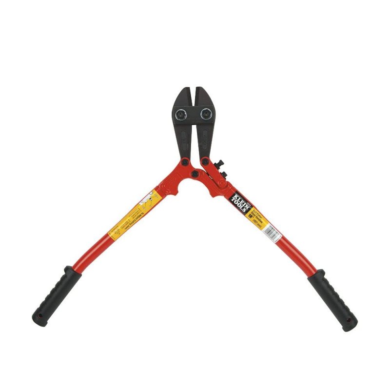 63318 Bolt Cutter 18 In Steel Handle With Heavy Vinyl Grips And Center Cut Jaws For Soft Medium Hard Metals