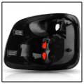 Acanii For 1997-1999 Ford F150 Pickup Truck Flareside Chrome Rear Tail Lights Brake Lamps Pair Driver Passenger Side