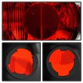 Acanii For 1997-1999 Ford F150 Pickup Truck Flareside Chrome Rear Tail Lights Brake Lamps Pair Driver Passenger Side