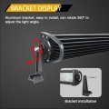 Auxtings 22 Inch 270w Curved Triple Row Led Light Bar Work Spot Flood Beam With Wiring Harness Kit Switch For Trucks Tractor