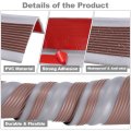 Stair Edge Protector Anti-slip Nosing Tread Self-adhesive Trim Strips For Outdoor And Indoor Home Office Brown 7ft