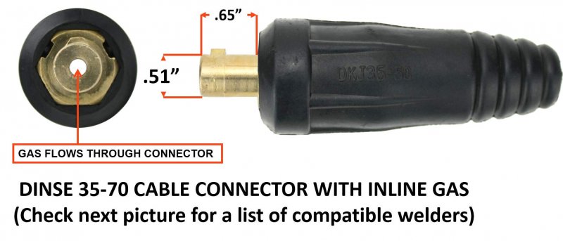17f Series 150 Amp Air Cooled Flexible Head Tig Torch 12 5 Feet 1-piece Cable Inline Gas Dinse 35-70 Connector Welders With