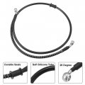 X Autohaux Brake Hose Motorcycle Hydraulic Line Oil Pipe With Spring Protection Fitting For Atv Motocross Racing Bike 100cm
