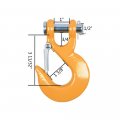 Astra Depot 3 8 1 2 Large Winch Hook Forged Steel 35 000 Lbs Compatible With Utv Atv Truck Jeep Off-road 4x4 Tow