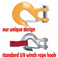 Astra Depot 3 8 1 2 Large Winch Hook Forged Steel 35 000 Lbs Compatible With Utv Atv Truck Jeep Off-road 4x4 Tow