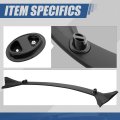 Auto Dynasty 3pcs Paintable Rear Trunk Spoiler Splitter Body Kit Compatible With Tesla Model 3 17-22 Matte Black