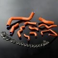 Silicone Radiator Hose Kit For Nissan Silvia 200sx 240sx S13 S14 S15 Sr20det Dark Orange 27 Ply Nylon Heavy Duty Coolant Pipe 