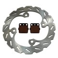Rear Wave Disc Brake Rotor And Severe Duty Pads For Honda Trx400ex Trx400x Sportrax 1999 To 2014 