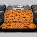 Hechitok Multi-expression Pumpkins Rear Seat Covers For Car Fall Comfy Durable Soft Back Universal Fit Most Trucks Suv Van Easy
