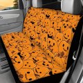 Hechitok Multi-expression Pumpkins Rear Seat Covers For Car Fall Comfy Durable Soft Back Universal Fit Most Trucks Suv Van Easy