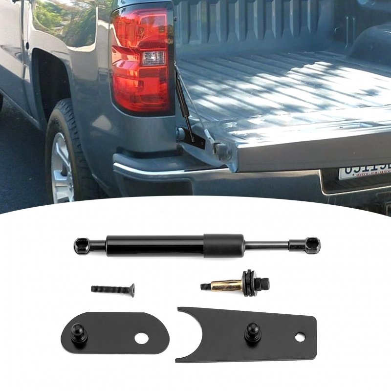 Wsays Tailgate Assist Shock Black For 2007-2018 Chevy Silverado Gmc Sierra 1500 2500hd 3500hd