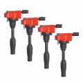 Ena Set Of 4 Red Ignition Coil Pack For Chevrolet Cadillac Gmc Envision Lacrosse Regal Ats Ct6 Cts Camaro Impala Acadia Canyon 