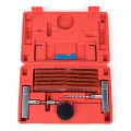 Automotive Tire And Wheel Repair Tool Kit For Tubeless Tires Includes T Handle Insert Spiral Probe Tools 50 String Plugs Cars 