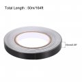 Uxcell Aluminum Foil Tape Black Matte Non Reflective 15mmx50m 164ft For Hvac Sealing Patching Hot And Blocking Light