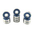 5x13x4mm Precision Ball Bearings Abec 3 Rubber Seals 10 695-2rs-bu 