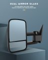 Ocpty Towing Mirrors Power No Heated Left Driver Right Passenger Side Tow Fit For 1988-2001 Chevy Gmc C3500 1992-1999 Suburban
