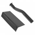 Kuafu Universal Rear Fender Bracket Replacement For 1406-6a Half Mounting Adjustable Support Pair Powder Coated Steel Black