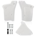 Left And Right Side Panels Covers Set For Honda Xr200r 1984 2002 Xr250r 1985 White Gloss 17220-kk0-000zb 83500-kk0-770zb 
