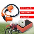 Flypig Performance Ignition Coil Ac Cdi For Gy6 50cc 60cc 80cc 110cc 125cc 150cc 4-stroke Engines Scooter Moped Atv Go Kart Pit