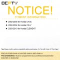Ocpty 2x Flip Key Entry Remote Control Fob For 02 03 04 05 06 07 08 09 10 Honda Civic Cr-v Element Oucg8d-344h-a 0ucg8d-344h-a