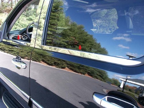 Sierra 2007-2013 Gmc 4 Pc Stainless Steel Window Sill Trim 4-door Crew Cab Ws47184 Qaa