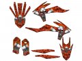 2019-2022 Xcf Flaming Gearhead Orange Senge Graphics Base Kit For Ktm 