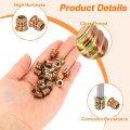 Wood Furniture M5x10mm Threaded Insert Nuts Interface Hex Socket Drive 10pcs