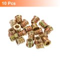 Wood Furniture M5x10mm Threaded Insert Nuts Interface Hex Socket Drive 10pcs
