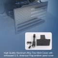 Jdmspeed American Flag Metal Trailer Hitch Cover Heavy Duty 2 Inch Tow Rear Receivers Plug Covers Usa U S Emblem Guard For