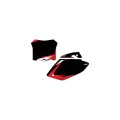 Factory Effex Pre-cut Number Plate Backgrounds Honda Black For 21-23 Crf450r 