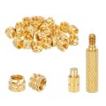 20 Pcs Threaded Inserts With Soldering Iron Tip Press Tool M5 X 5mm H 7 Od Brass Metric Knurled Nuts Heat Set Embedment Nut For 