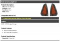 Front Cornering Light Set Of 2 Compatible With 2006-2010 Dodge Charger